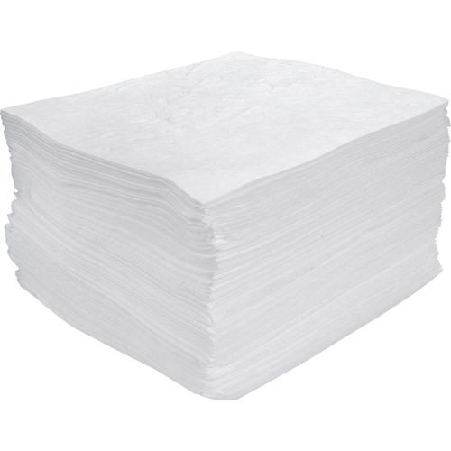 Premium Meltblown Sorbent Pads, Oil Only, 15" x 17", 30 gal. Absorbancy TGS INDUSTRIEL