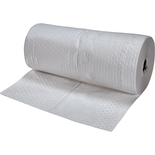 Premium Fine Fiber Sorbent Rolls, Mediumweight, 150' L x 30" W, 40 gal. Absorbancy TGS INDUSTRIEL
