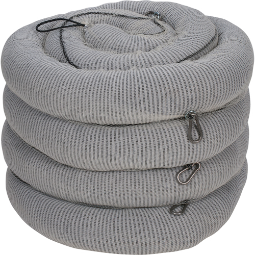 Premium Sorbent Boom, Universal, 10' L x 5" W, 35 Gal. Absorbancy, 4 /Pack TGS INDUSTRIEL