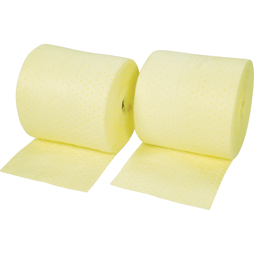 Rouleaux absorbants li&eacute;s de premi&egrave;re qualit&eacute;, Lourd, 150' lo x 15" la, Absorption 25 gal. TGS INDUSTRIEL