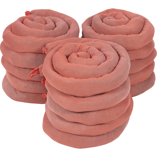 Sorbents Socks, Hazmat, 50 gal. Absorbancy, 3" W x 8' L, Pack of 15 TGS INDUSTRIEL