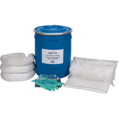 Trousse de lutte contre les d&eacute;versements pour camion, Huile seulement, Baril, Absorbance de 10 gal. US TGS INDUSTRIEL