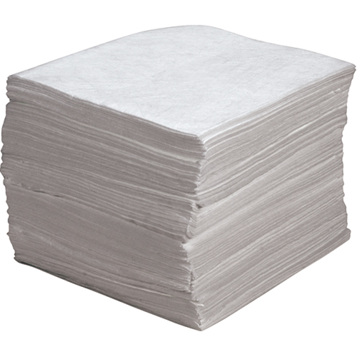 Premium Meltblown Sorbent Pads, Oil Only, 15" x 17", 30 gal. Absorbancy TGS INDUSTRIEL
