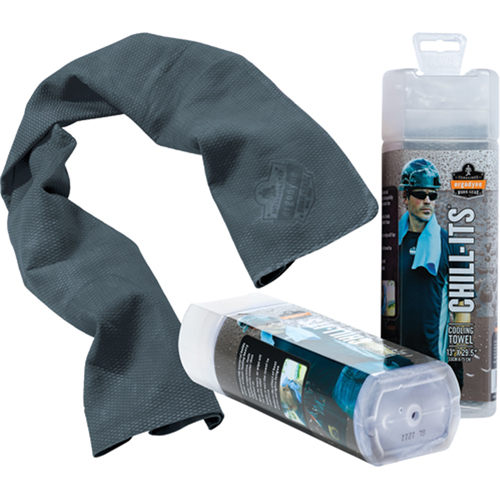 Chill-Its&reg; 6602 Cooling Towels, Grey TGS INDUSTRIEL