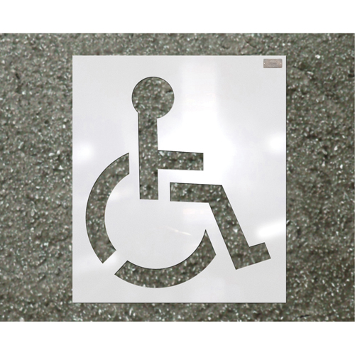 Pochoirs pour parc de stationnement, Pictogramme, 39" TGS INDUSTRIEL