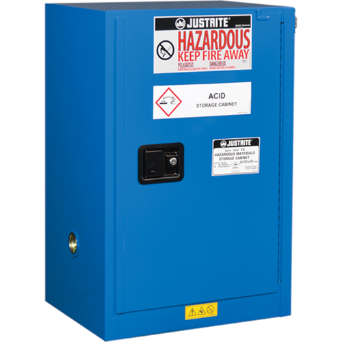 ChemCor&reg; Lined Hazardous Material Compac Safety Cabinets, 12 gal., 23.25" x 35" x 18" TGS INDUSTRIEL