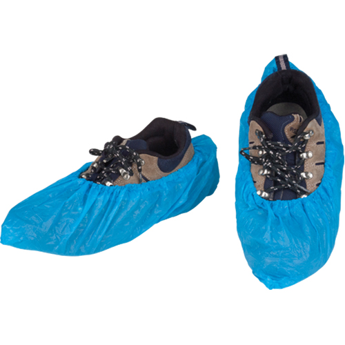 Couvre-chaussures CPE, Grand, Poly&eacute;thyl&egrave;ne, Bleu TGS INDUSTRIEL