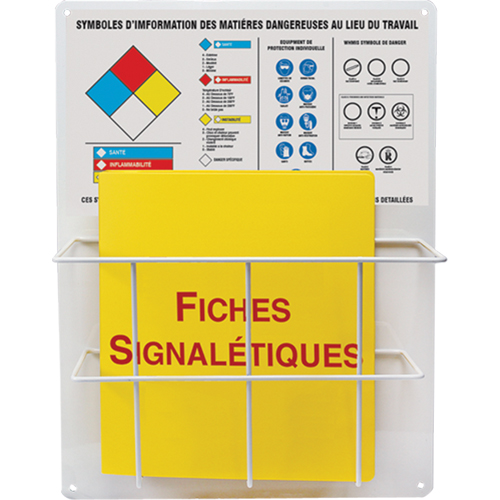 Panneaux de style panier pour mati&egrave;res dangereuses, Français, Compris reliures TGS INDUSTRIEL