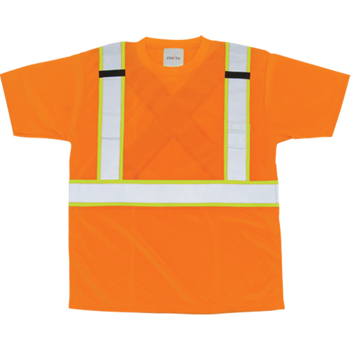 T-shirt conforme &agrave; la CSA, Polyester, Moyen, Orange TGS INDUSTRIEL