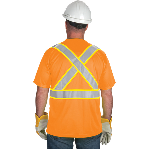 T-shirt conforme &agrave; la CSA, Polyester, Moyen, Orange TGS INDUSTRIEL