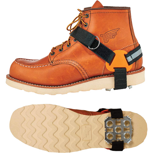 Crampons &agrave; glace de talon TREX 6315, Acier, Traction Plaque, Grand/Moyen TGS INDUSTRIEL
