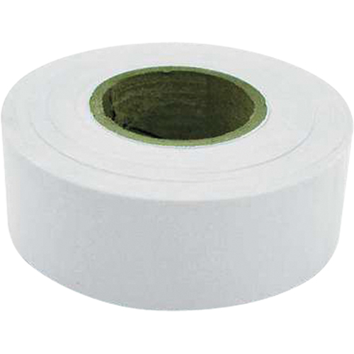 Flagging Tape, 1.2" W x 300' L, White TGS INDUSTRIEL
