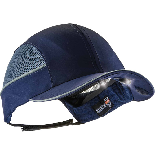Casquette &agrave; bord long avec &eacute;clairage DEL Skullerz 8960, Bleu marin TGS INDUSTRIEL
