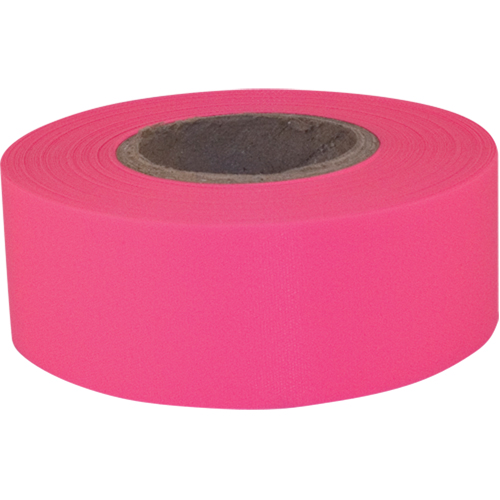 Sub-Zero Flagging Tape, 1.2" W x 150' L, Fluorescent Pink TGS INDUSTRIEL