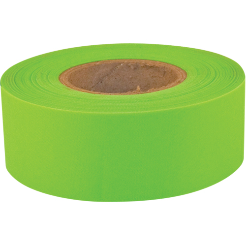 Sub-Zero Flagging Tape, 1.2" W x 150' L, Fluorescent Lime TGS INDUSTRIEL
