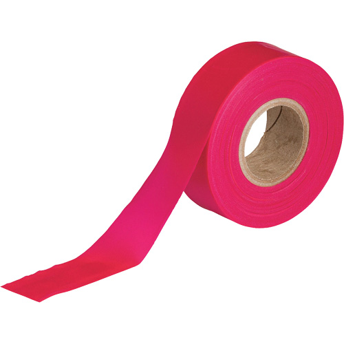 Ruban pour signalisation, 1,188" la x 150' lo, Rouge fluorescent TGS INDUSTRIEL