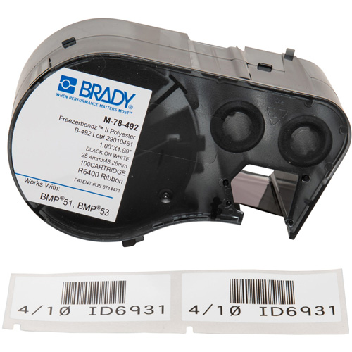 Low Temperature Label Maker Cartridge, Black TGS INDUSTRIEL