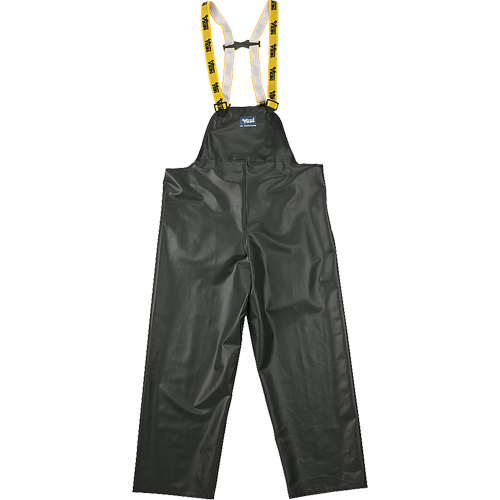 Pantalon de pluie &agrave; bavette Journeyman r&eacute;sistant aux produits chimiques, Petit, Vert, Polyester/PVC TGS INDUSTRIEL