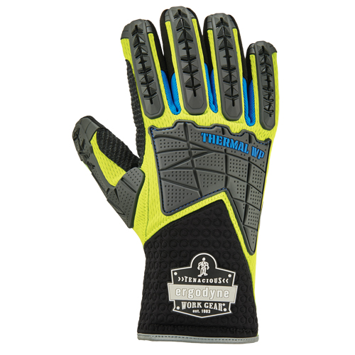 ProFlex&reg; Performance Dorsal Impact-Reducing Gloves + Thermal WP, Small, Suede Palm, Safety Cuff TGS INDUSTRIEL