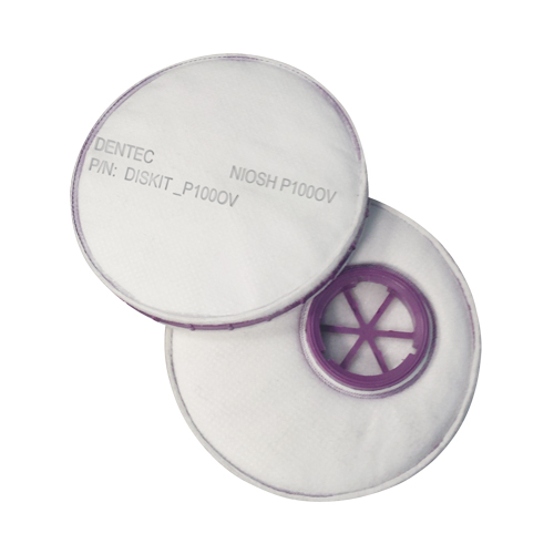 Filtre pour respirateur Diskit, Filtre contre les particules avec suppresion de vapeurs nuisibles, Vapeur organique/Filtre P100 TGS INDUSTRIEL