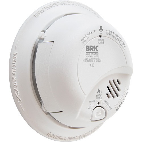 Ionization Smoke & Carbon Monoxide Combination Alarm, Battery Operated/Hardwired TGS INDUSTRIEL