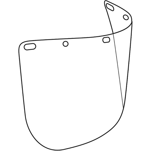 Visi&egrave;re d&eacute;coup&eacute;e &agrave; l'emporte-pi&egrave;ce Dynamic, Polycarbonate, Teinte Transparent TGS INDUSTRIEL