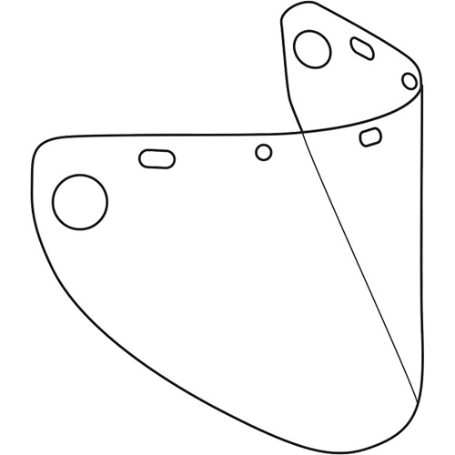 &eacute;cran facial form&eacute; Dynamic, Copolyester/PETG, Teinte Transparent TGS INDUSTRIEL