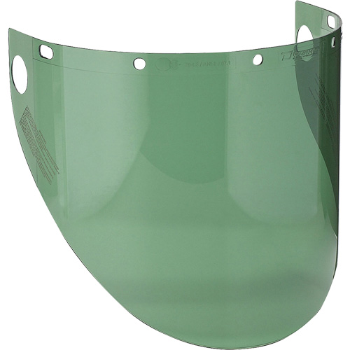 Visi&egrave;re moul&eacute;e Dynamic, PETG, Teinte Vert TGS INDUSTRIEL
