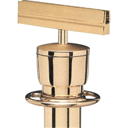 Sign Bracket for Portable Post, Polished Brass TGS INDUSTRIEL