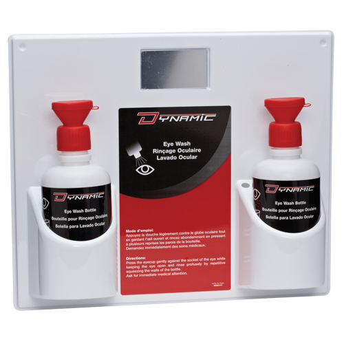 Douche oculaire avec bouteilles vides Dynamic, Double TGS INDUSTRIEL