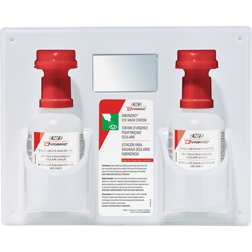 Dynamic Single-Use Eyewash Station with Isotonic Solution, Double TGS INDUSTRIEL