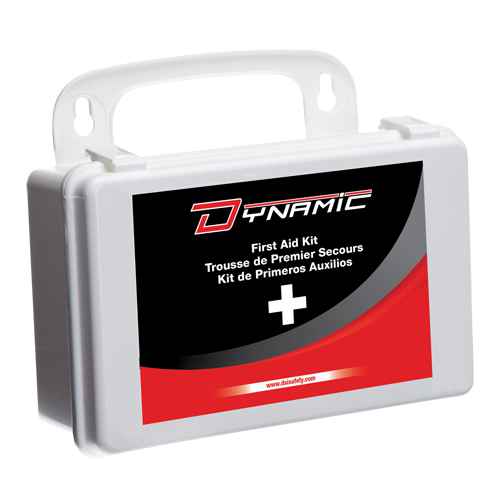 Trousse de premiers soins des brûlures pour soudeurs Dynamic, Dispositif m&eacute;dical Classe 1, Boîte en plastique TGS INDUSTRIEL