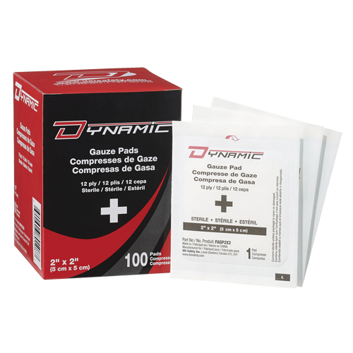 Dynamic Gauze, Pad, 2" L x 2" W, Sterile, Medical Device Class 1 TGS INDUSTRIEL