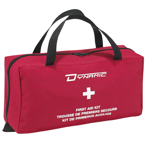 Trousse de premiers soins r&eacute;guli&egrave;re pour la maison Dynamic, Dispositif m&eacute;dical Classe 1, Sac en nylon TGS INDUSTRIEL