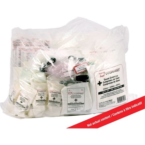 Trousse de premiers soins pour bateau Dynamic, Dispositif m&eacute;dical Classe 1, Sac en plastique refermable TGS INDUSTRIEL