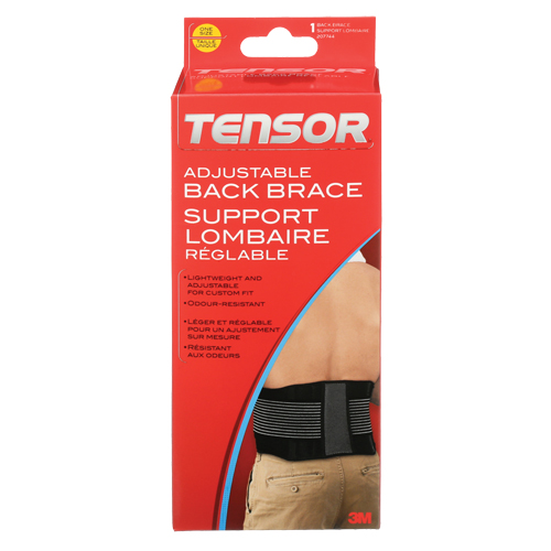 Tensor Adjustable Back Brace, Elastic, One Size TGS INDUSTRIEL