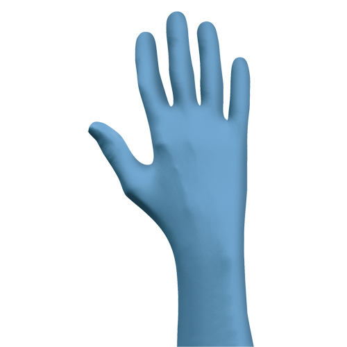 Gants N-Dex 7500PF, Moyen, Nitrile, 4 mils, Sans poudre, Bleu TGS INDUSTRIEL