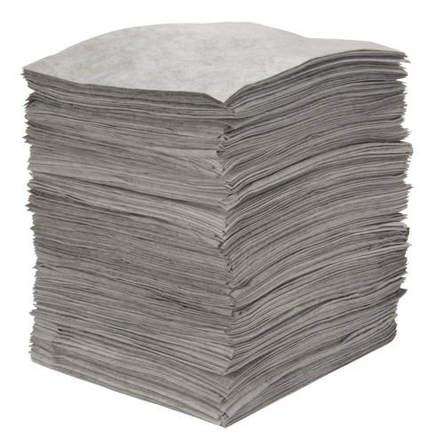 Premium Meltblown Sorbent Pads, Universal, 15" x 18", 30 gal. Absorbancy TGS INDUSTRIEL