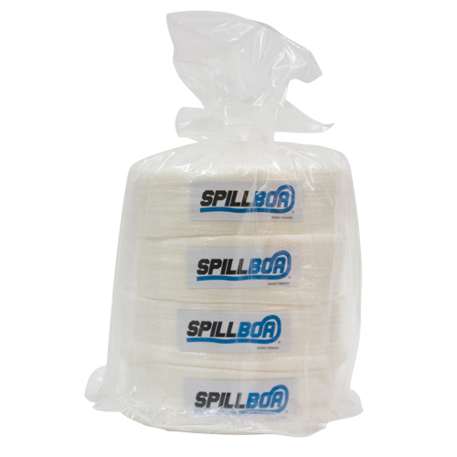 SpillBoa Bale, Oil Only, 25' L x 5" W, 28 gal. Absorbancy, 4 /Pack TGS INDUSTRIEL