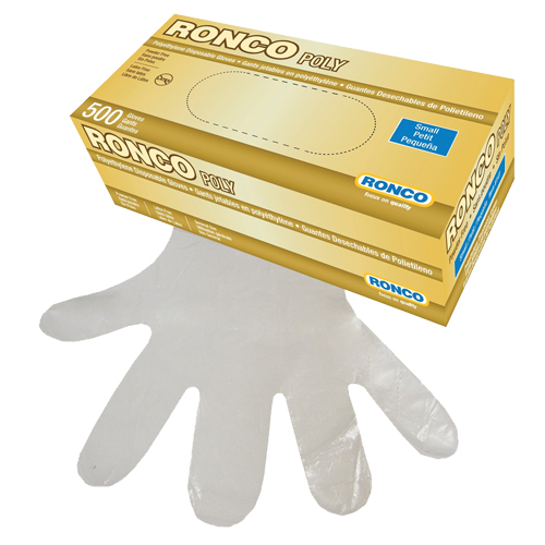 Disposable Glove, Small, Polyethylene, 1-mil, Powder-Free, Clear TGS INDUSTRIEL