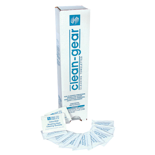 Serviettes nettoyantes pour respirateur, 8" x 5", 100 lingettes TGS INDUSTRIEL