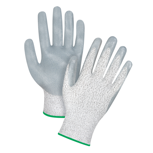 Gants haute performance r&eacute;sistants &agrave; la coupe, Taille Moyen/8, Calibre 13, Rev&ecirc;tement Nitrile, Enveloppe en PEHP, ANSI/ISEA 105 niveau 4/EN 388 niveau 5 TGS INDUSTRIEL