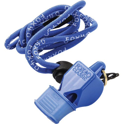 Classic Blue Whistle with Lanyard TGS INDUSTRIEL
