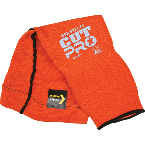 Manches Memphis avec trou pour le pouce, Kevlar, 14", ASTM ANSI niveau A5, Orange TGS INDUSTRIEL
