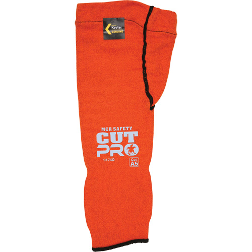 Manches Memphis avec trou pour le pouce, Kevlar, 14", ASTM ANSI niveau A5, Orange TGS INDUSTRIEL