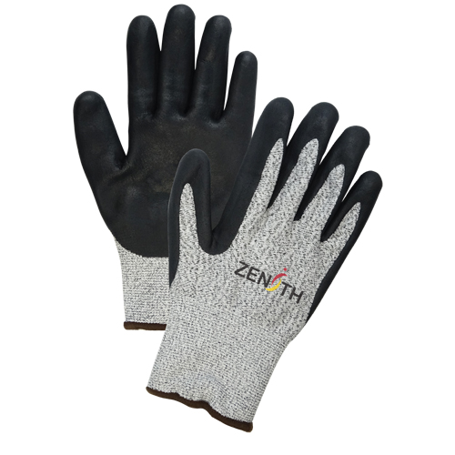 Gants &eacute;lastiques sans coutures r&eacute;sistants &agrave; la coupe pour temp&eacute;ratures froides, Taille T-Grand/10, Calibre 13, Rev&ecirc;tement Mousse de nitrile, Enveloppe en PEHP, ASTM ANSI niveau A4 TGS INDUSTRIEL