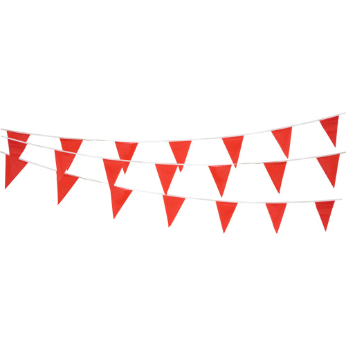 Pennant String, 60' L, Red TGS INDUSTRIEL