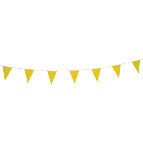 Pennant String, 60' L, Yellow TGS INDUSTRIEL