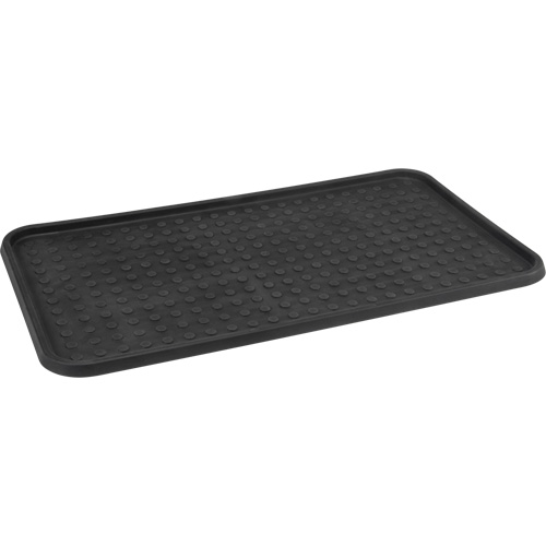 Boot Tray, Plastic, Black, 25" L x 14" W TGS INDUSTRIEL