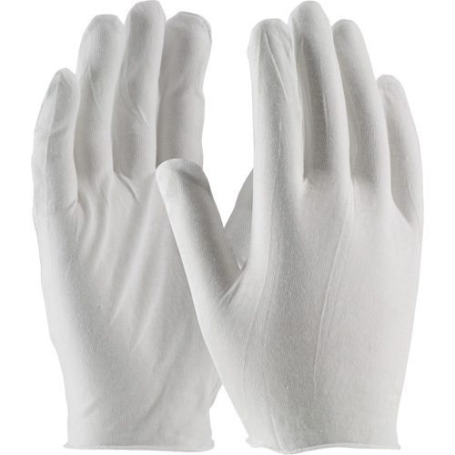 Inspection Gloves, Cotton, Unhemmed Cuff, One Size TGS INDUSTRIEL